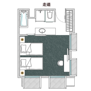 豪華雙床房/Deluxe Twin Room