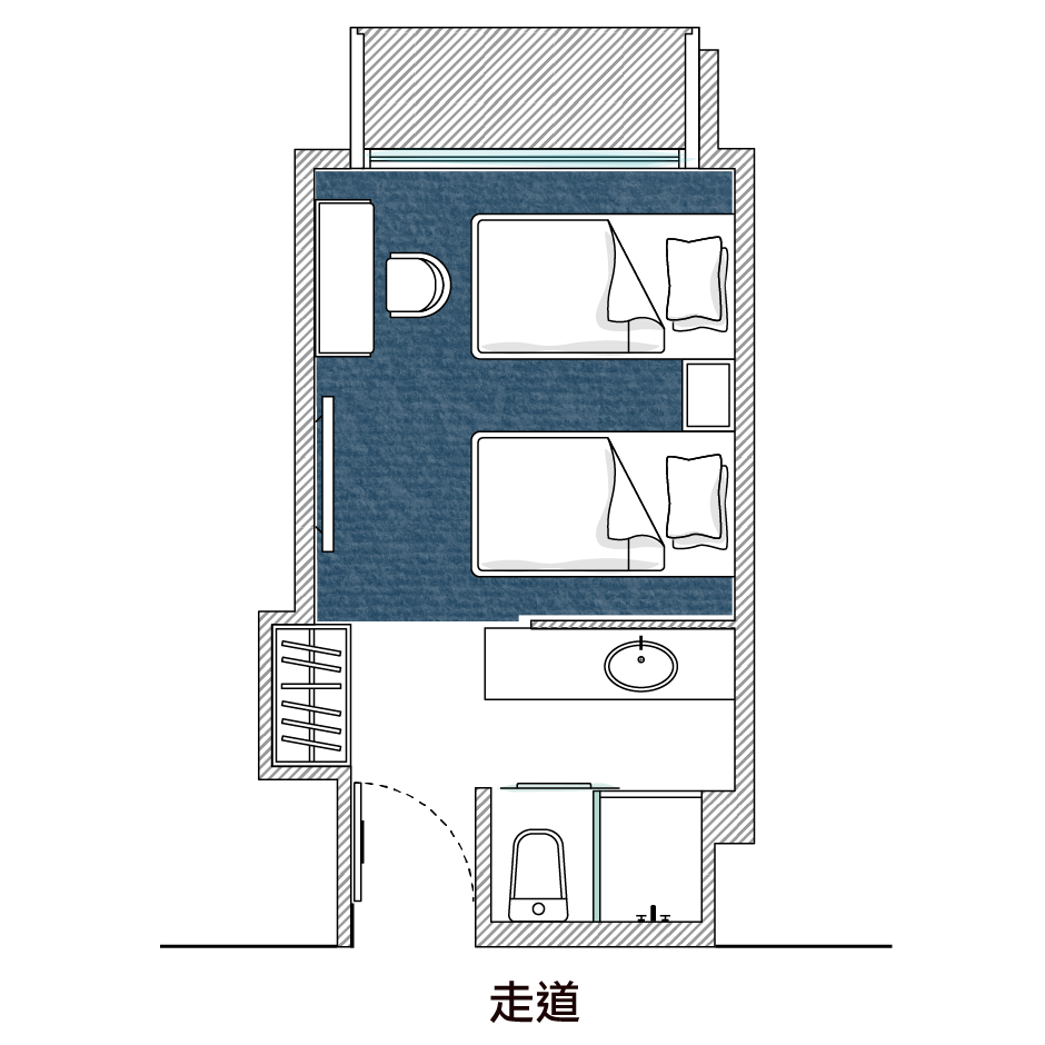 高級雙床房/Superior Twin Room