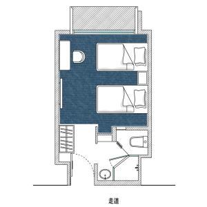 標準雙床房/Standard Twin Room